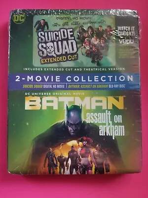 NEW - Batman: Assault On Arkham BLU-RAY + Suicide Squad HD Vudu Digital Code • $10.55