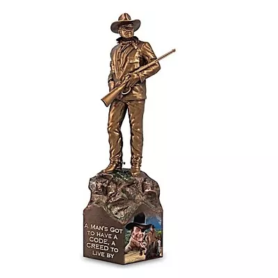 $83.98 • Buy The Bradford Exchange A Creed #3 John Wayne: The Man, The Legend Sculpture 9 