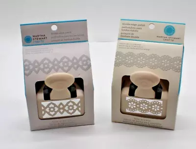 Set Of 2 Matha Stewart Crafts Double Edge Punch Forget Me Not & Doily Lace • $25