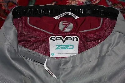 SeVen ZERO Motocross SET  Pants 34 Jersey L MX Racing Grey Red White • $115
