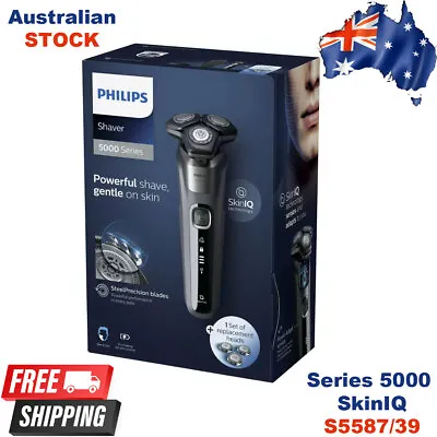 $219 • Buy Philips Shaver Series 5000 SkinIQ Tech For Men + 1 Set Of Replacement Heads