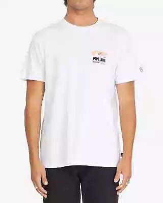 Billabong Men's Pipeline Poster Short Sleeve T-Shirt White Size XL • $14.99