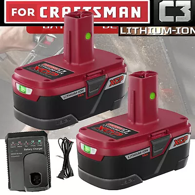 19.2V 3.0Ah/6.0Ah Lithium Battery / Charger For Craftsman C3 Cordless Drill Tool • $16.99