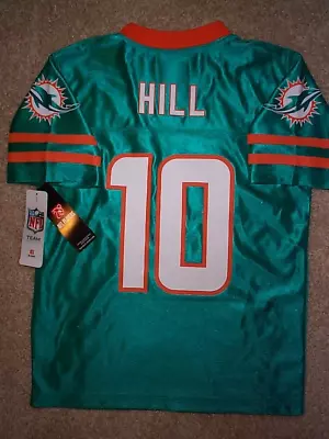 (2023-2024) Miami Dolphins TYREEK HILL Nfl Jersey YOUTH KIDS BOYS (xl 16-18) • $79.94