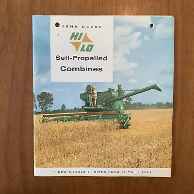 John Deere Brochure Poster Hi Lo Self-Propelled Combines A-1241-60-3-Harvester • $49.95