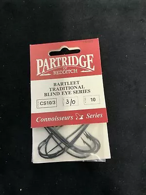 Vintage Partridge  Bartleet Cs10/3 Traditional Blind Eye Hooks Salmon Fly Tying • $15.50