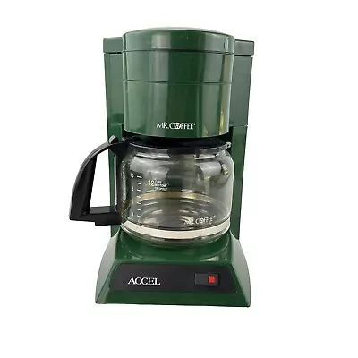 Vintage Mr Coffee Accel 12 Cup Coffee Maker Hunter Green PR16 • $57