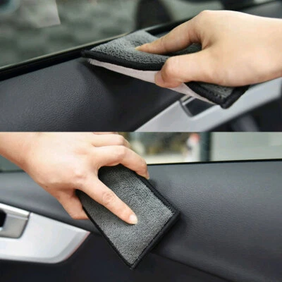 $6.05 • Buy Microfiber Interior Scrubbing Sponge  For Leather Plastic Upholstery Cleaning
