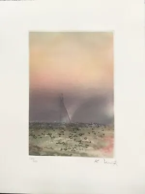  A Fleur D' Eau  Moti Single Sailboat Etching From The Deluxe Portfolio Triptych • $150