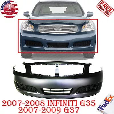 Front Bumper Cover Primed For 2007-2008 Infiniti G35 / 2007-2009 G37 Sedan • $218.28