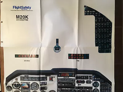 Mooney M20K 231 252 TSE Instrument Panel Poster • $73.82