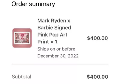 Mark Ryden X Barbie  Pink Pop  Limited Edition Art Print Signed COA /1000 • $900