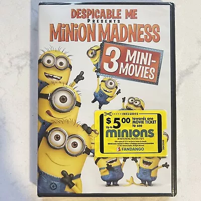 Despicable Me Presents: Minion Madness [DVD] NEW SEALED 3 Mini Movies • $3.95