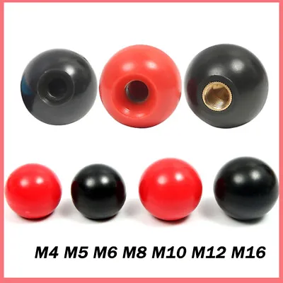 Ball Handle Knobs Bakelite Plastic Dia 16mm~50mm M4 M5 M6 M8 M10 M12 M16 Thread • $156.59