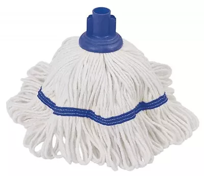£9.51 • Buy 5 X Professional Cotton Mop Head With BLUE Plastic Screw Socket. 190 GRAM EACH