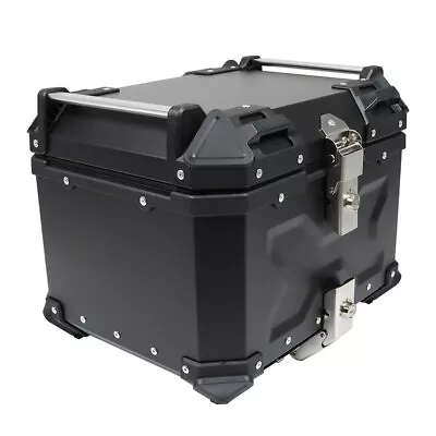 45L Black Motorcycle Top Case Tail Box Waterproof Luggage Scooter Trunk Storage • $108.78