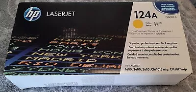 Genuine HP 124A Q6002 Yellow Laserjet Ink Toner Cartridge Factory Sealed NEW • $48.80