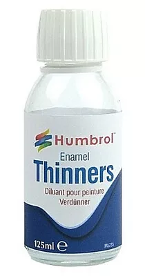 Humbrol 125ml. Bottle Enamel Thinner - Hobby And Plastic Model Enamel Paint • $7.18