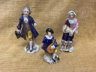 Antique Samson Porcelain Figurines With Gold Anchor Pseudo-marked To Chelsea • £0.99