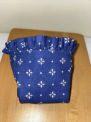 Longaberger Ambrosia Booking Basket Classic Blue Stand Up Liner • $7