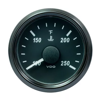 VDO SingleViu 52mm (2-1/16 ) Water Temperature Gauge - 250°F - 450-30 Ohm... • $101.42