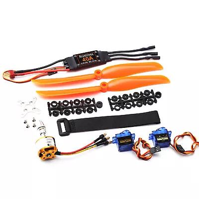 Brushless Motor 1400KV 40A ESC SG90 2PCS 9G Micro Servo 8060 Propellers AU • $37