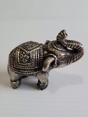 Vintage Metal Figurine ELEPHANT Ornament Figure Statue 2.1/5  Tall  • $14.98