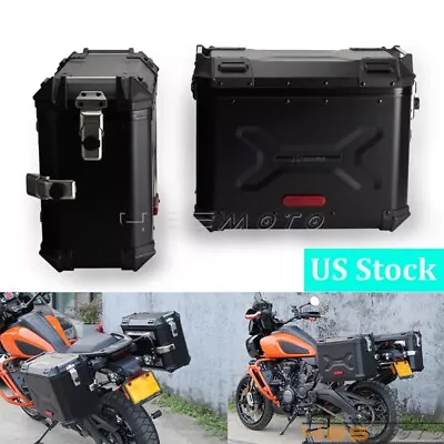 Motorcycle Side Case Luggage Tail Box Trunk Storage Case For Harley Pan America • $799.99