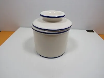 Butter Bell Crock 2000 L. Tremain Inc. The Original White With Blue Trim • $25