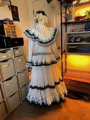 Folklorico Dress Mexican Traditional Dress Jalisco Vestido Trajes Típicos • $200