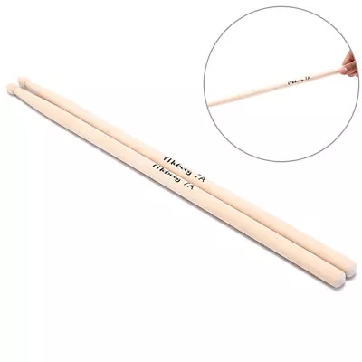 2pcs 7a Wood Drumsticks Stick For Beginner Lightweight Drum Sticksmusicalpar Ec • $10.62