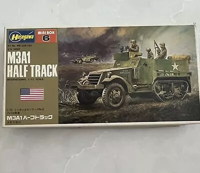 Hasegawa M3A1 Half Track 1/72 Scale Kit MB006 Vintage Model Kit - FREE SHIPPING • $22