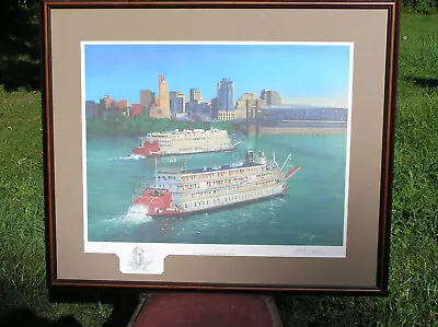 Steamboatin On The Ohio River - Limited Edition Lithograph ~ 4/250  Guy McIntosh • $475