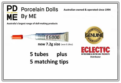 £8.56 • Buy E6000 5 X Tubes (with FREE Applicator Tips)  7.2gm / (.18Fl.OZ  )