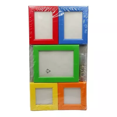 Ikea Vintage Collage Photo Picture Frames X5 Gallery Wall Kolibri Bright Colours • $39