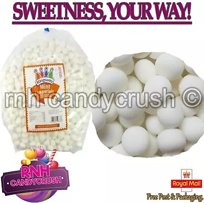 1KG Kingsway Mint Imperials Boiled Sweets Pick N Mix Candy Retro Party Treats • £11.97