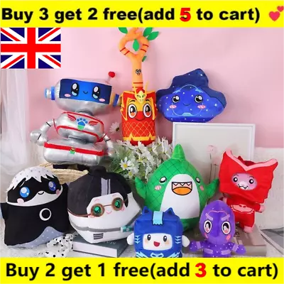 Lankybox! X Pj~Masks Plush Toy Cute Boxy Foxy Stuffed Dolls Home Decor Kids Gift • £6.81