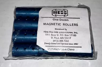 X12 VINTAGE MINI MAGNETIC ROLLERS BY HESS HAIR MILK LABORATORIES ST PAUL MN USA • $11.24