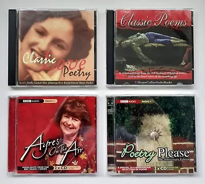Collection Of 4 POETRY CD Audio Books - Love Pam Ayres Classic Please Poems • £14.99