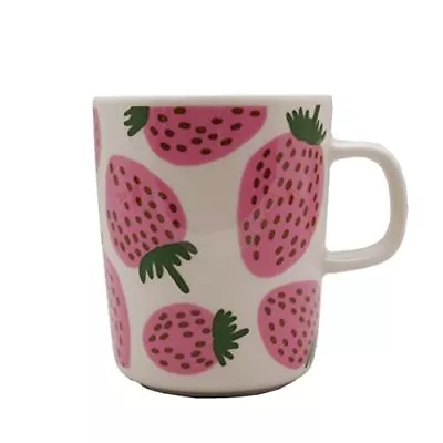 Marimekko Mansikka Mug 8x9.5cm Strawberry Asia Exclusive Limited  JP NEW • $49.44