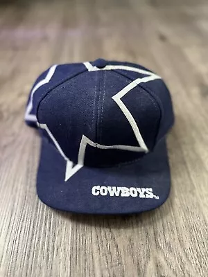 VTG 90s Dallas Cowboys The Game Big Logo Snapback Hat Cap NFL • $295