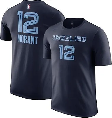 Ja Morant Memphis Grizzlies Navy Youth 8-20 Name & Number Performance T-Shirt • $29.99