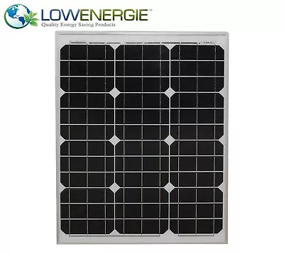 40w Lowenergie Solar Panel Mono-Crystalline PV Photo-voltaic Boat Caravan Home • £29.99