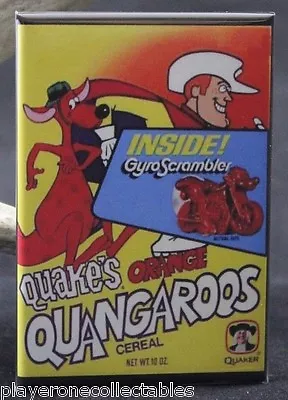 Quake Orange Quangaroos Cereal Box 2  X 3  Fridge / Locker Magnet. • $6.39