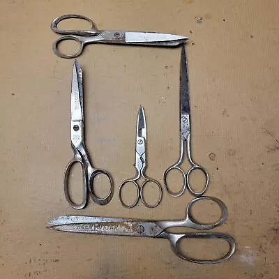 Lot Of 5 Vintage Keen Kutter Scissors USA Germany • $9.99