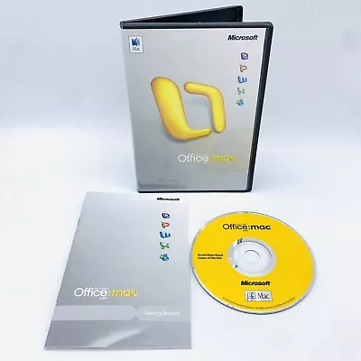 Microsoft Office 2004 For Mac CIB W/ Manual And Product Key Fast Free Shipping • $12.99