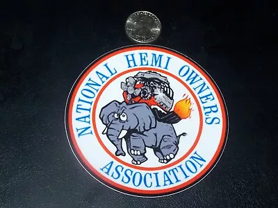 National Hemi Owners Association - Sticker  NHRA Drag Racing  Hot Rod  Mopar • $2