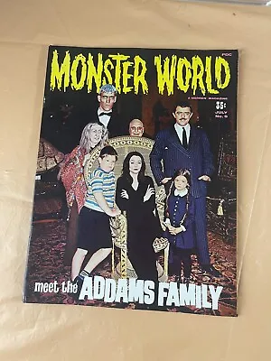 Vintage 1966 Monster World #9 Meet The Addams Family Magazine Horror • $16.99