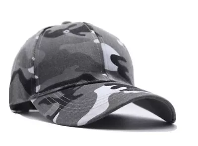 Men Camouflage EU Outdoor Army Camo Hat Baseball Cap Women Trucker Military • £5.55