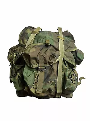 US Military Medium Woodland ALICE Pack Field Army Bag Vintage • $59.99